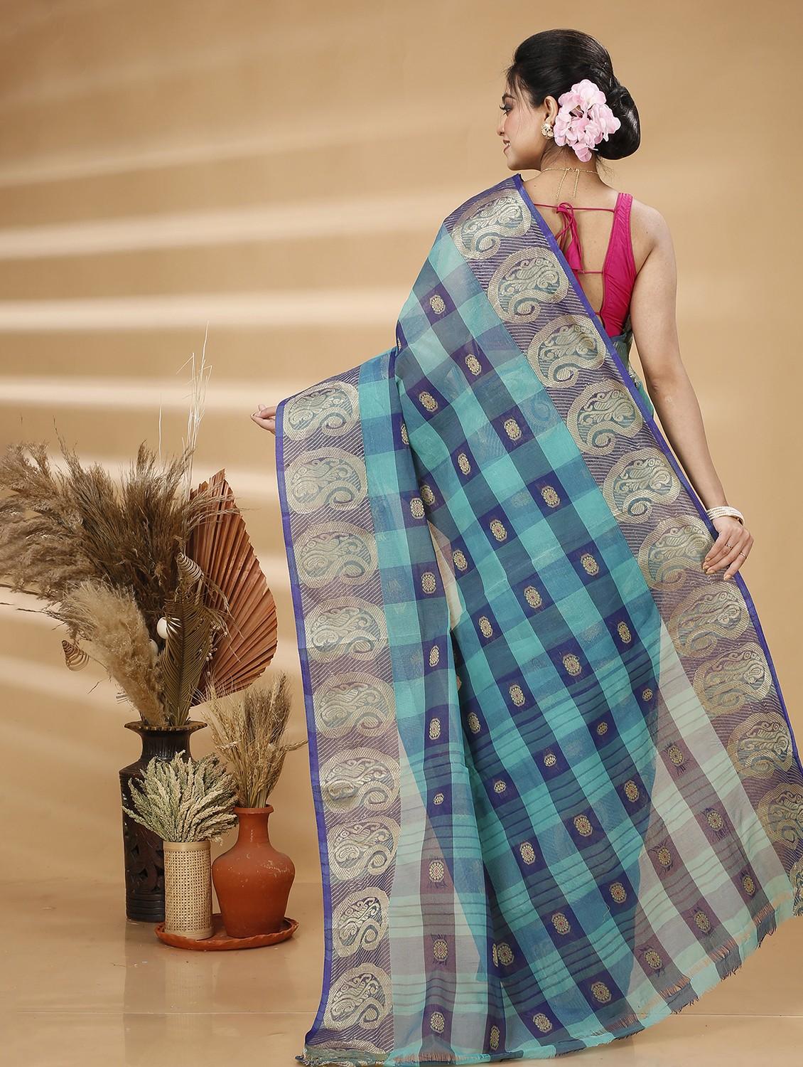 women self design handloom saree - 22055973 - Standard Image - 3