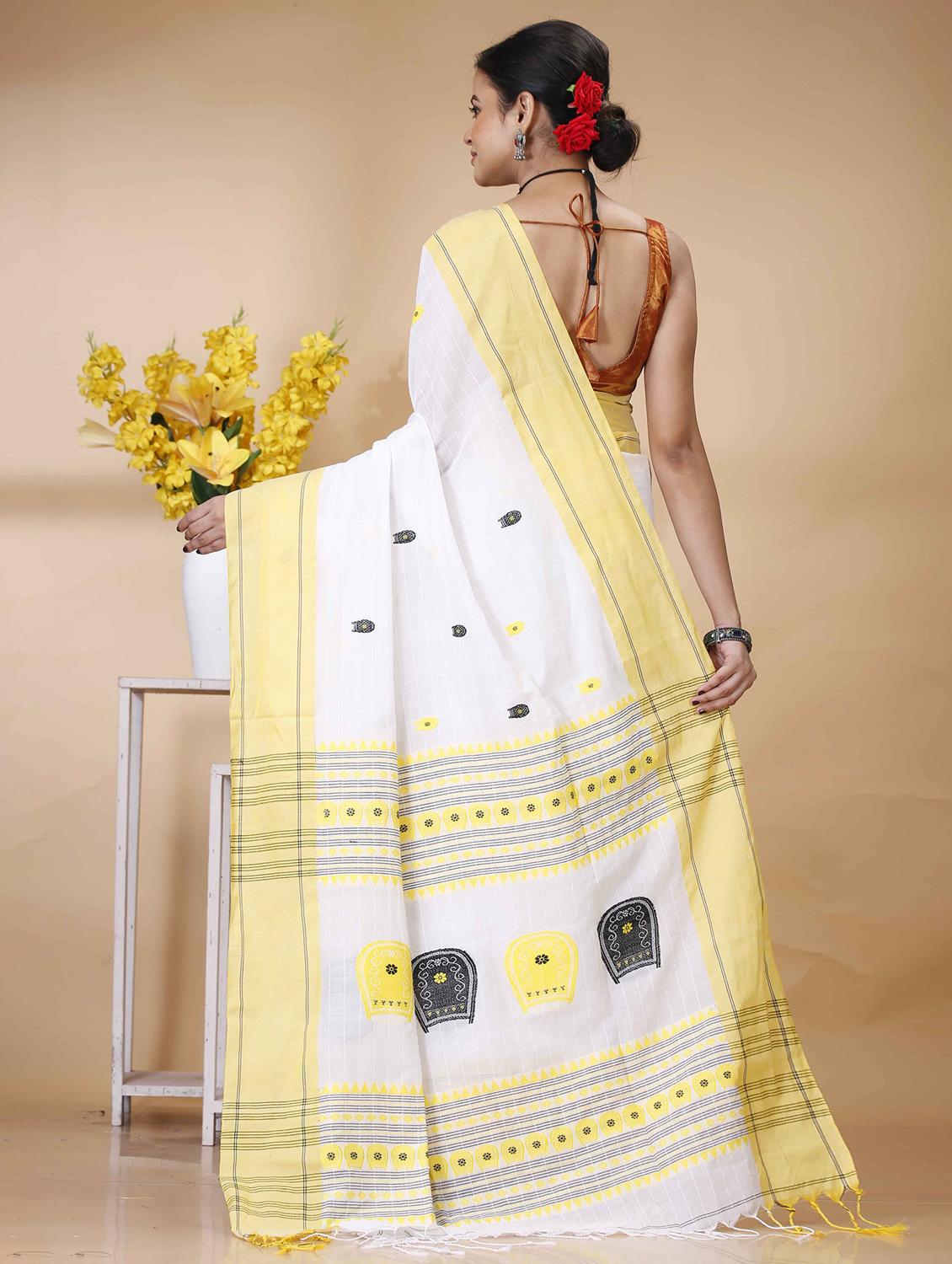 women self design handloom saree - 22056745 - Standard Image - 3
