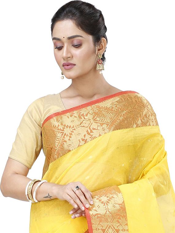 women self design handloom saree - 22056835 - Standard Image - 3