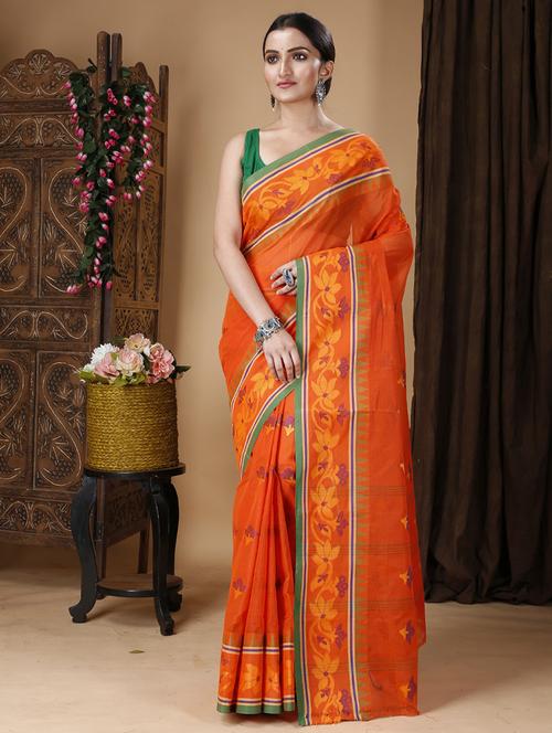 women self design handloom saree - 22056836 - Standard Image - 0