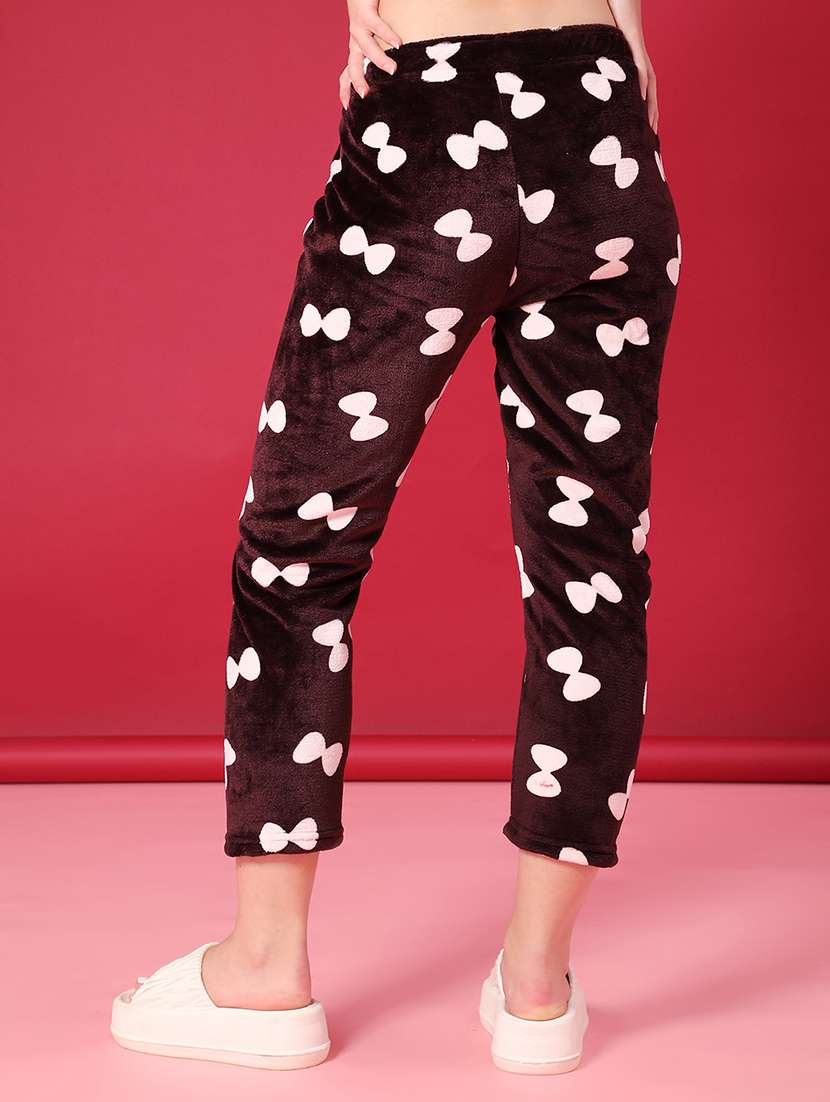 women printed mid rise winter wear pyjama - 22057176 -  Standard Image - 3