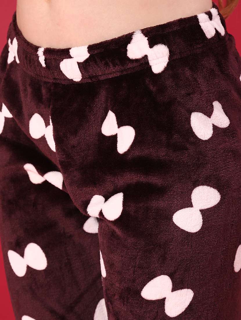 women printed mid rise winter wear pyjama - 22057176 -  Standard Image - 5