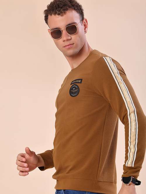 men self design long sleeve regular fit polo t-shirt - 22057238 -  Standard Image - 0