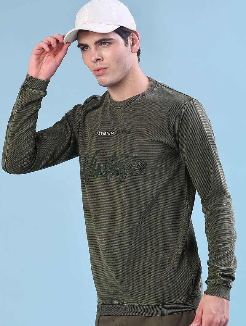 men printed long sleeve t-shirt