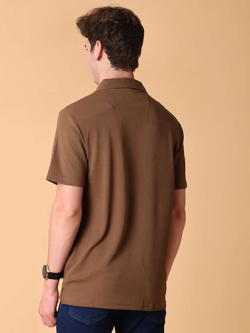 men self design short sleeve regular fit casual shirt - 22057388 -  Standard Image - 3