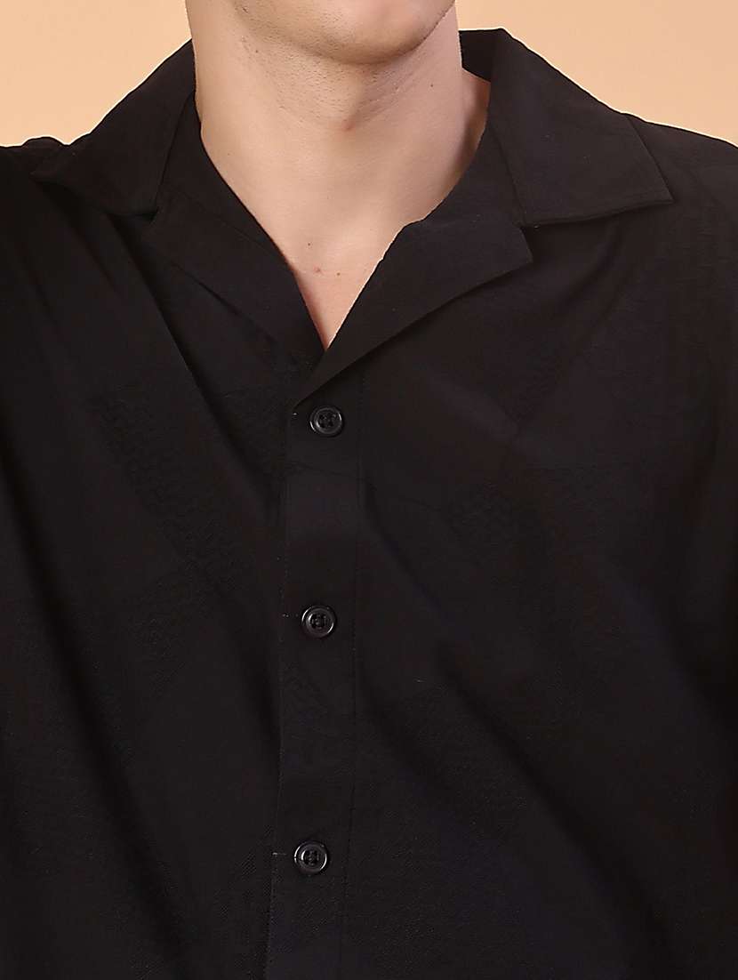 men self design short sleeve regular fit casual shirt - 22057389 -  Standard Image - 5