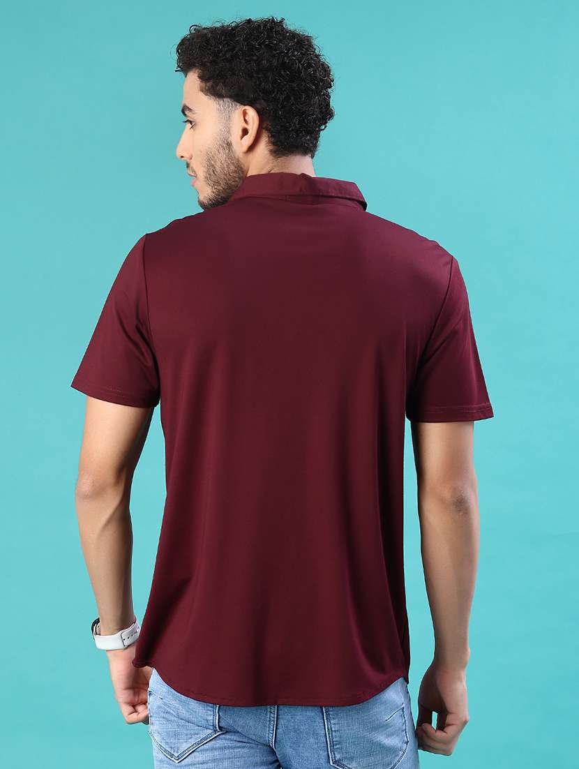 men solid short sleeve regular fit casual shirt - 22057427 -  Standard Image - 3