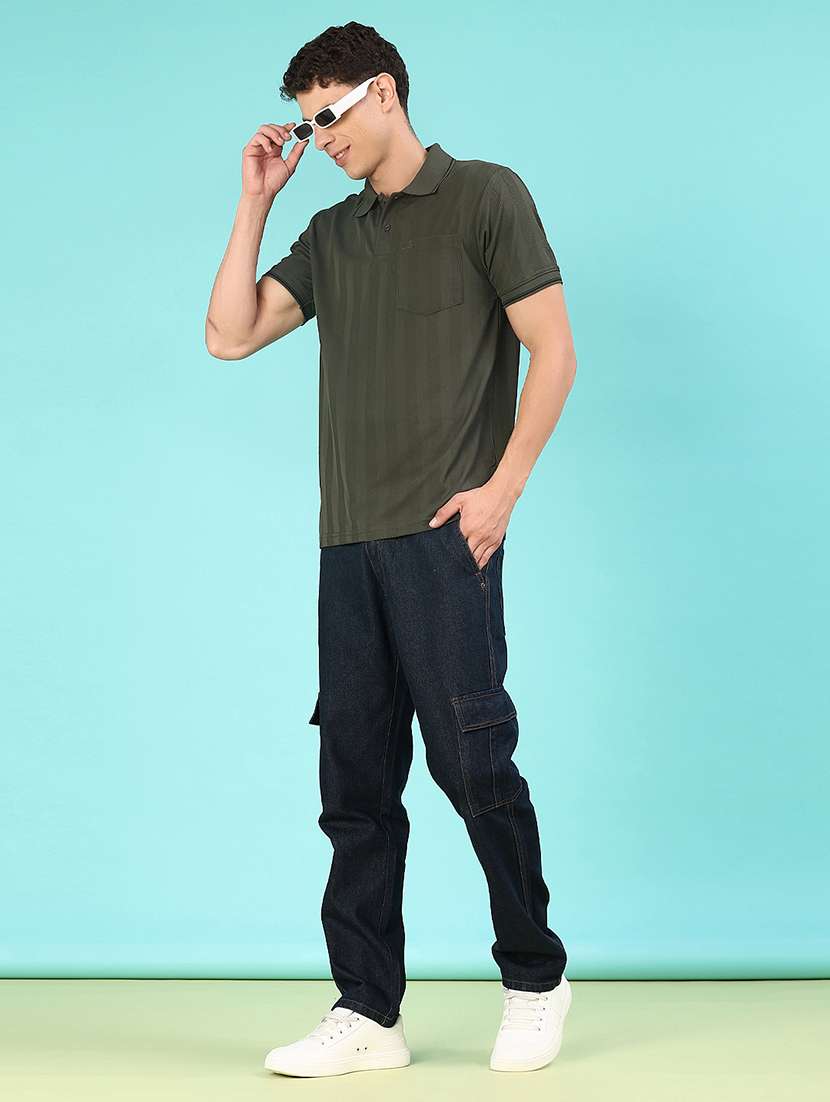 men self design short sleeve regular fit polo t-shirt - 22057472 -  Standard Image - 3