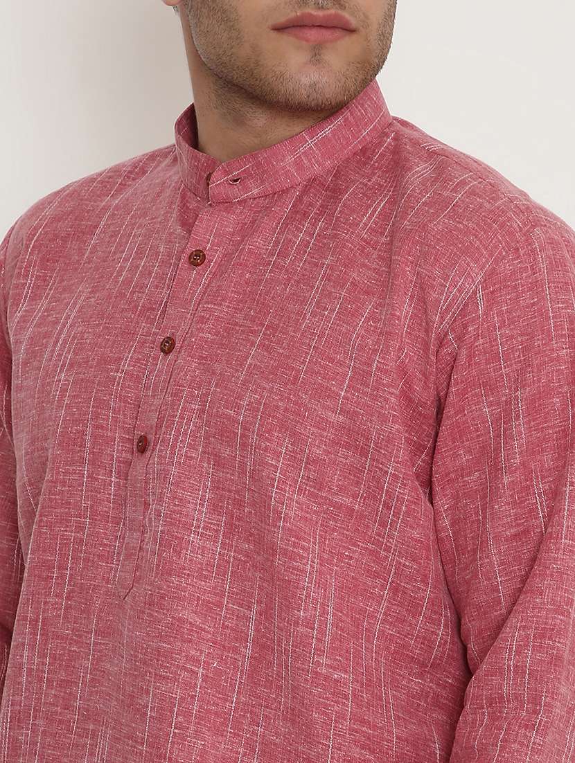 men solid long sleeve kurta and pyjama set - 22057748 -  Standard Image - 5