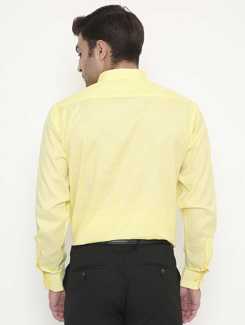 men solid collared long sleeve regular fit shirt - 22057772 -  Standard Image - 3