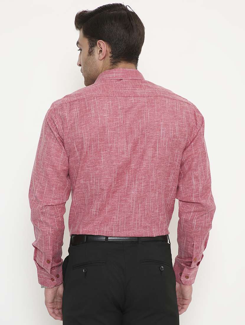 men solid collared long sleeve regular fit shirt - 22057777 -  Standard Image - 3
