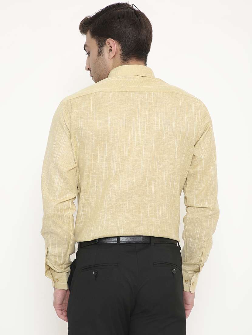 men solid collared long sleeve regular fit shirt - 22057778 -  Standard Image - 3