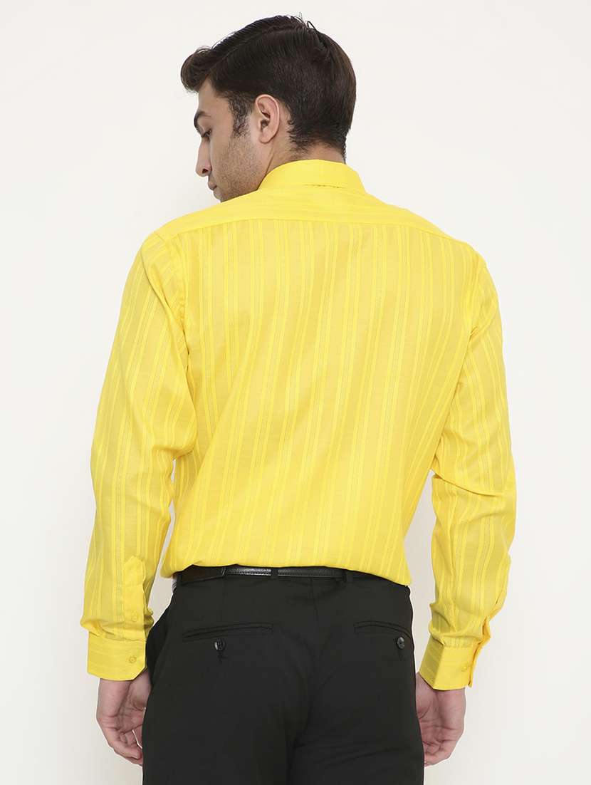 men solid collared long sleeve regular fit shirt - 22057789 -  Standard Image - 3