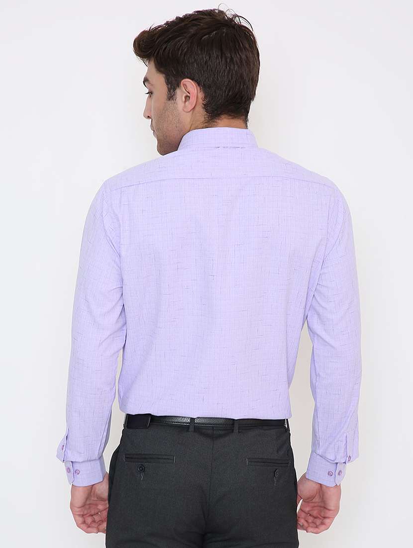 men solid collared long sleeve regular fit shirt - 22057794 -  Standard Image - 3