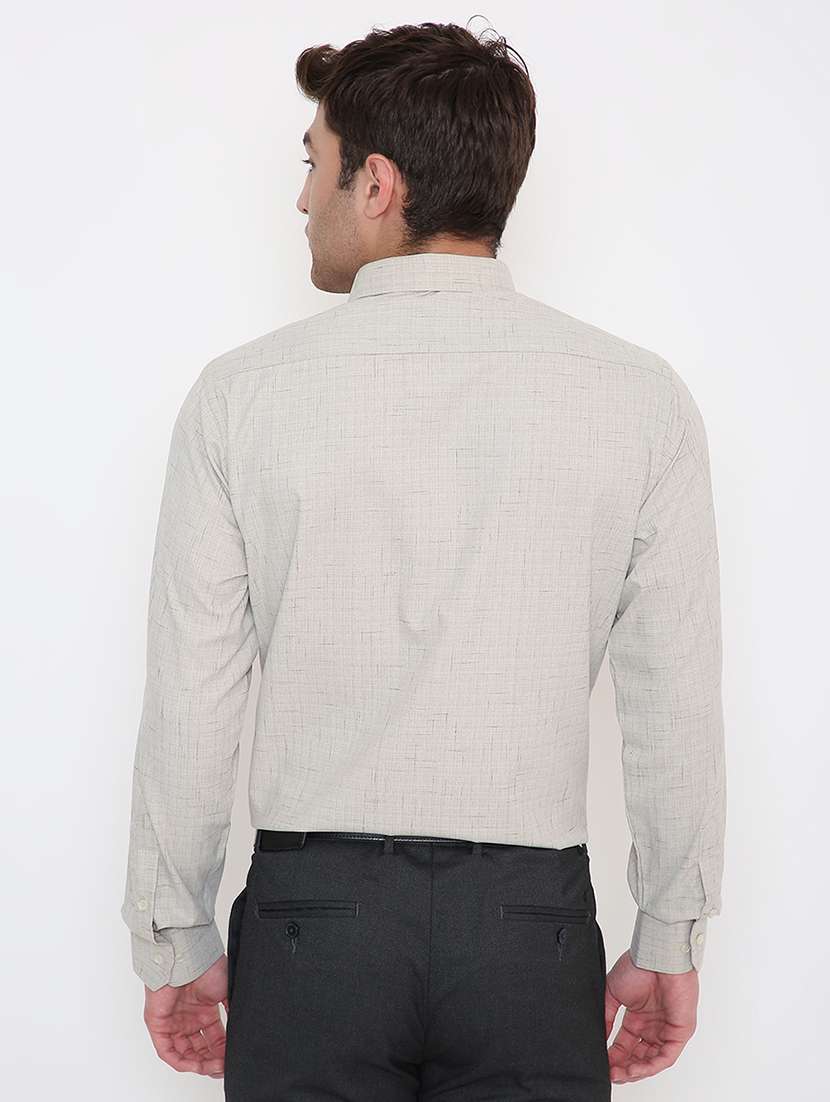 men solid collared long sleeve regular fit shirt - 22057797 -  Standard Image - 3