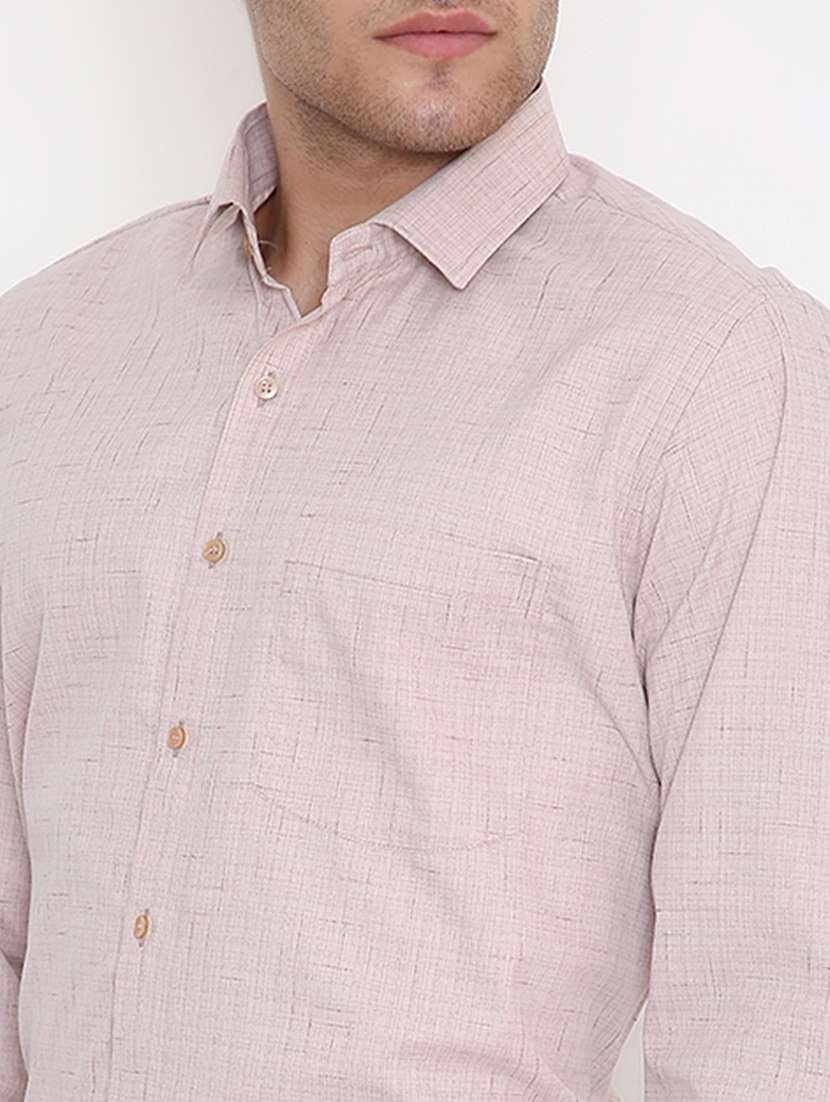 men solid collared long sleeve regular fit shirtxc - 22057798 -  Standard Image - 5