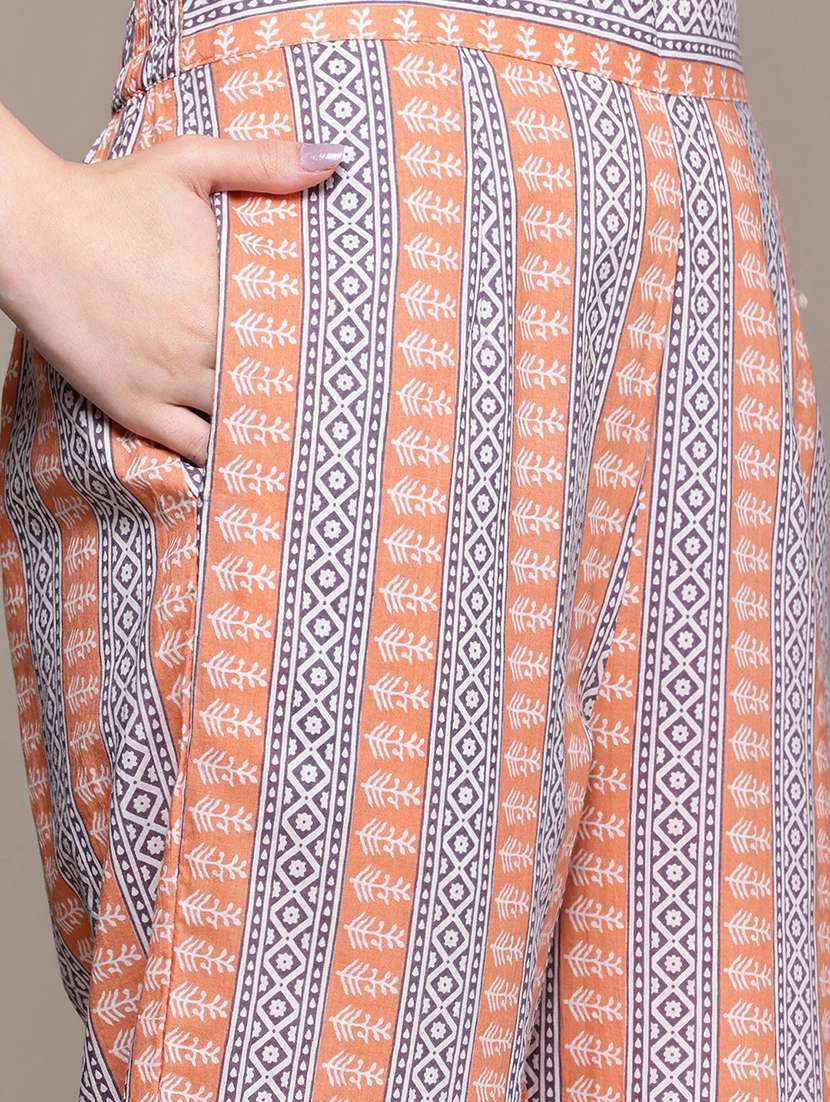 women three quarter sleeve kurta pant with dupatta set - 22057930 -  Standard Image - 3