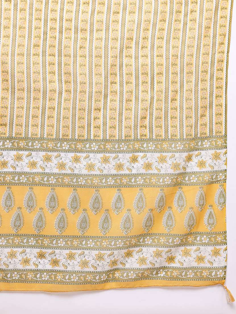 women three quarter sleeve kurta pant with dupatta set - 22057941 -  Standard Image - 5