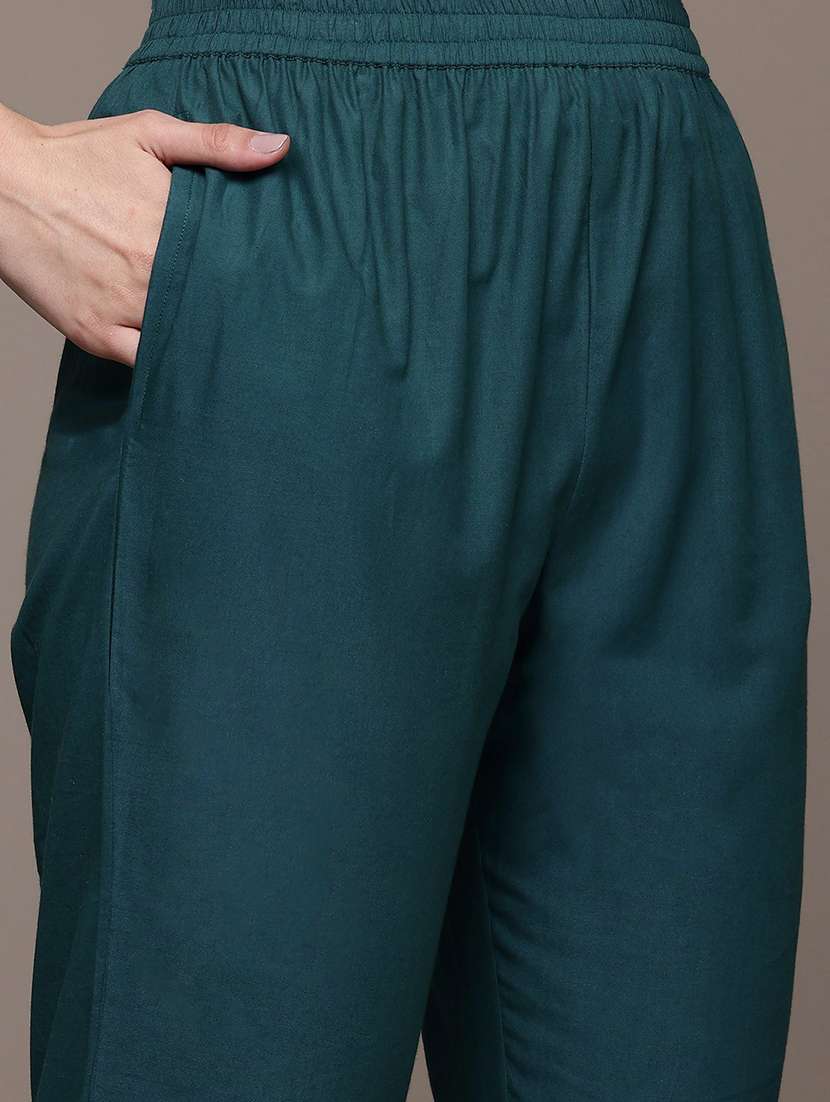 women three quarter sleeve kurta pant with dupatta set - 22057988 -  Standard Image - 3