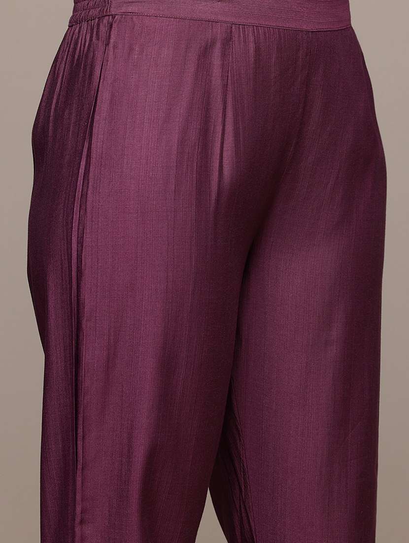 purple viscose suit  set - 22058126 -  Standard Image - 5