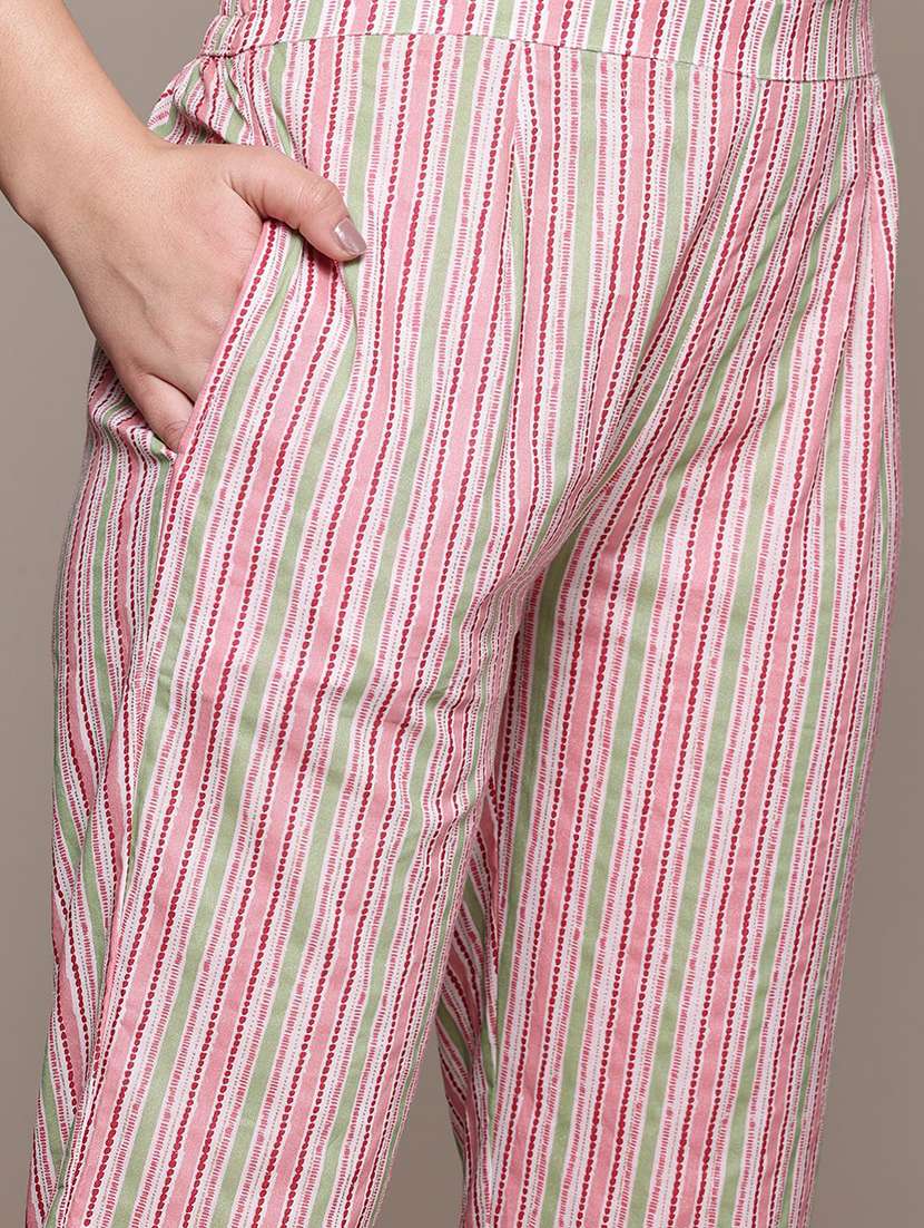 women three quarter sleeve kurta pant with dupatta set - 22058145 -  Standard Image - 5