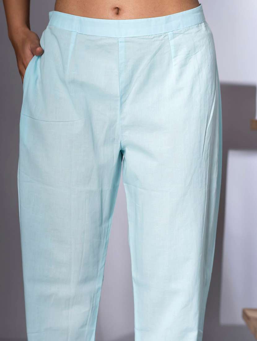 women three quarter sleeve kurta and pant with dupatta  - 22058213 -  Standard Image - 5