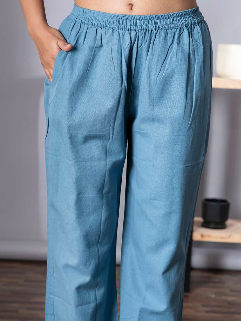 women three quarter sleeve kurta and pant with dupatta  - 22058216 -  Standard Image - 5