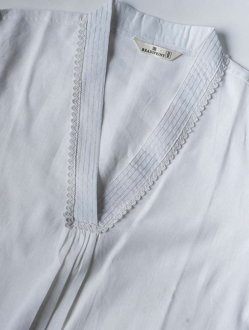 women three quarter sleeve kurta and pant with dupatta  - 22058245 -  Standard Image - 5