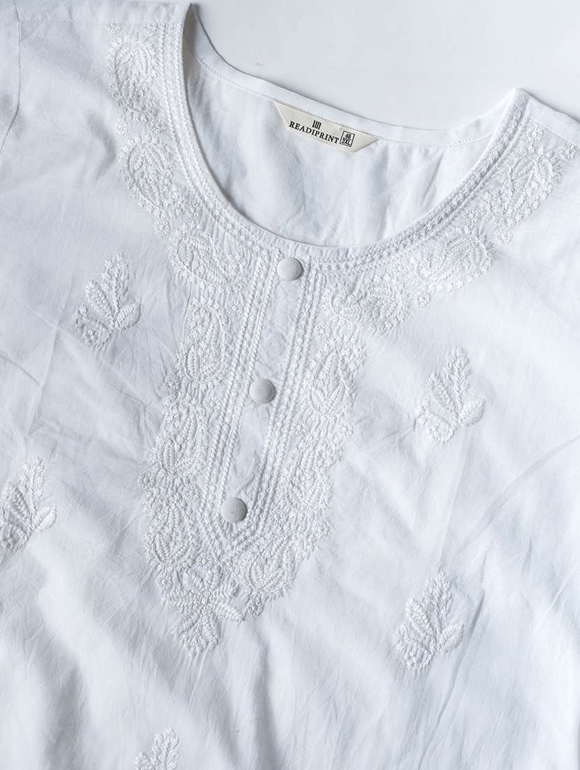 women three quarter sleeve kurta and pant with dupatta  - 22058247 -  Standard Image - 5