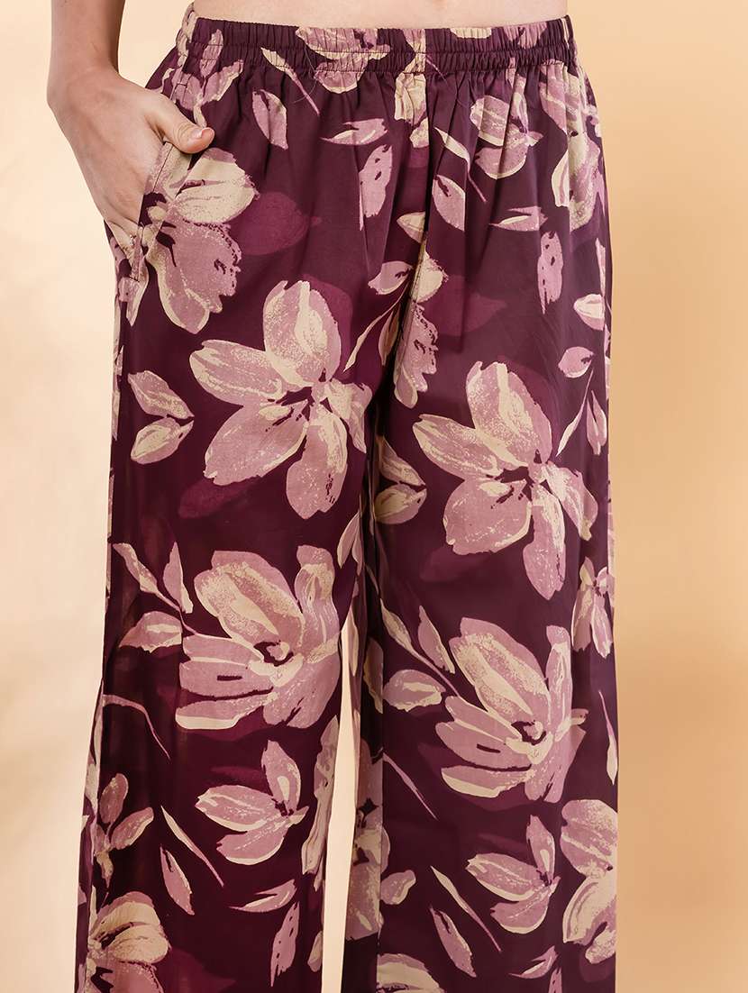 women three quarter sleeve kurta palazzo with dupatta set - 22058280 -  Standard Image - 5