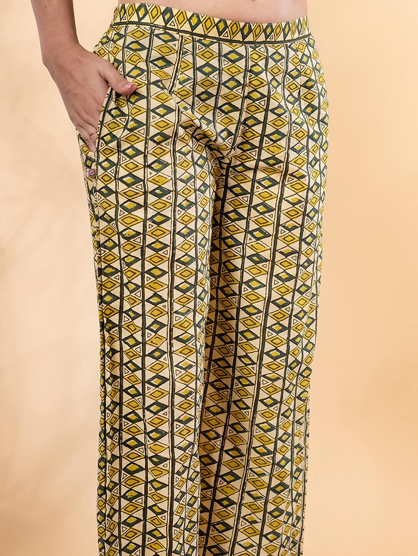 yellow cotton suit set - 22058311 - Standard Image - 5