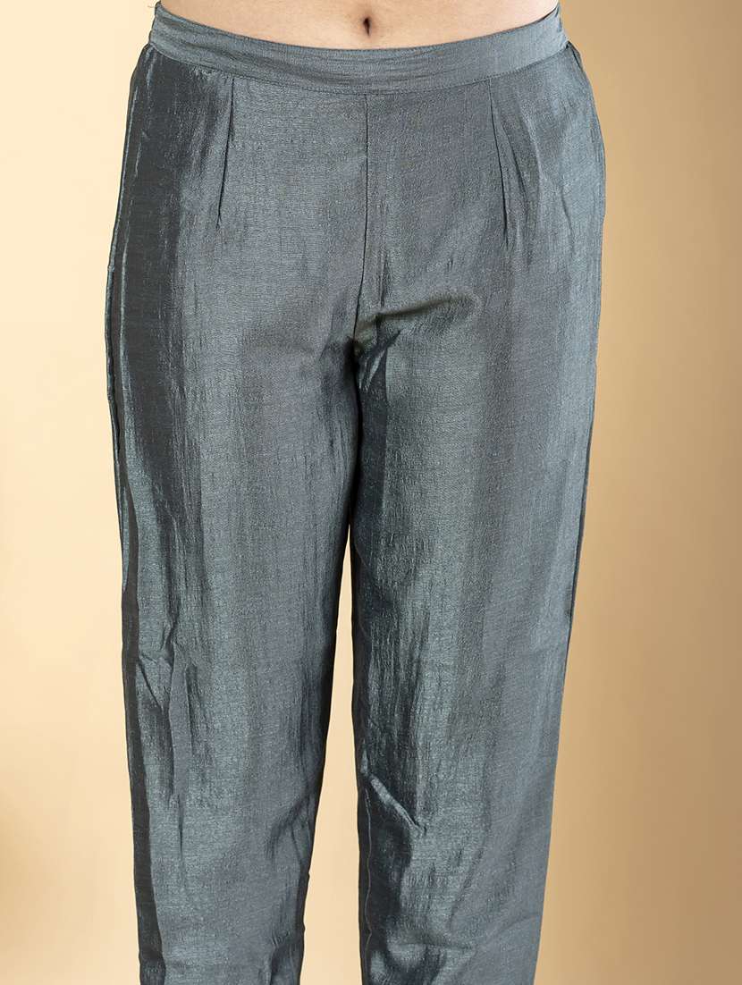 women three quarter sleeve kurta pant with dupatta set - 22058348 -  Standard Image - 5