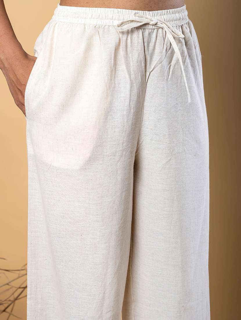 women three quarter sleeve kurta and palazzo set - 22058393 -  Standard Image - 5