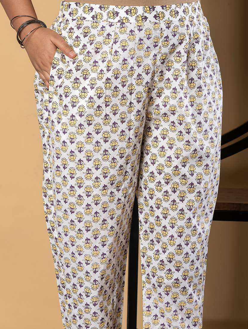 yellow cotton suit  set - 22058479 -  Standard Image - 5