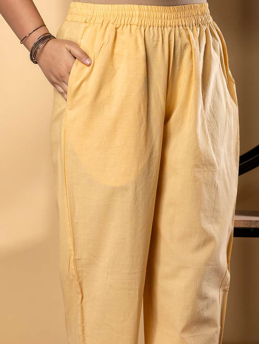 mustard cotton suit  set - 22058499 -  Standard Image - 5