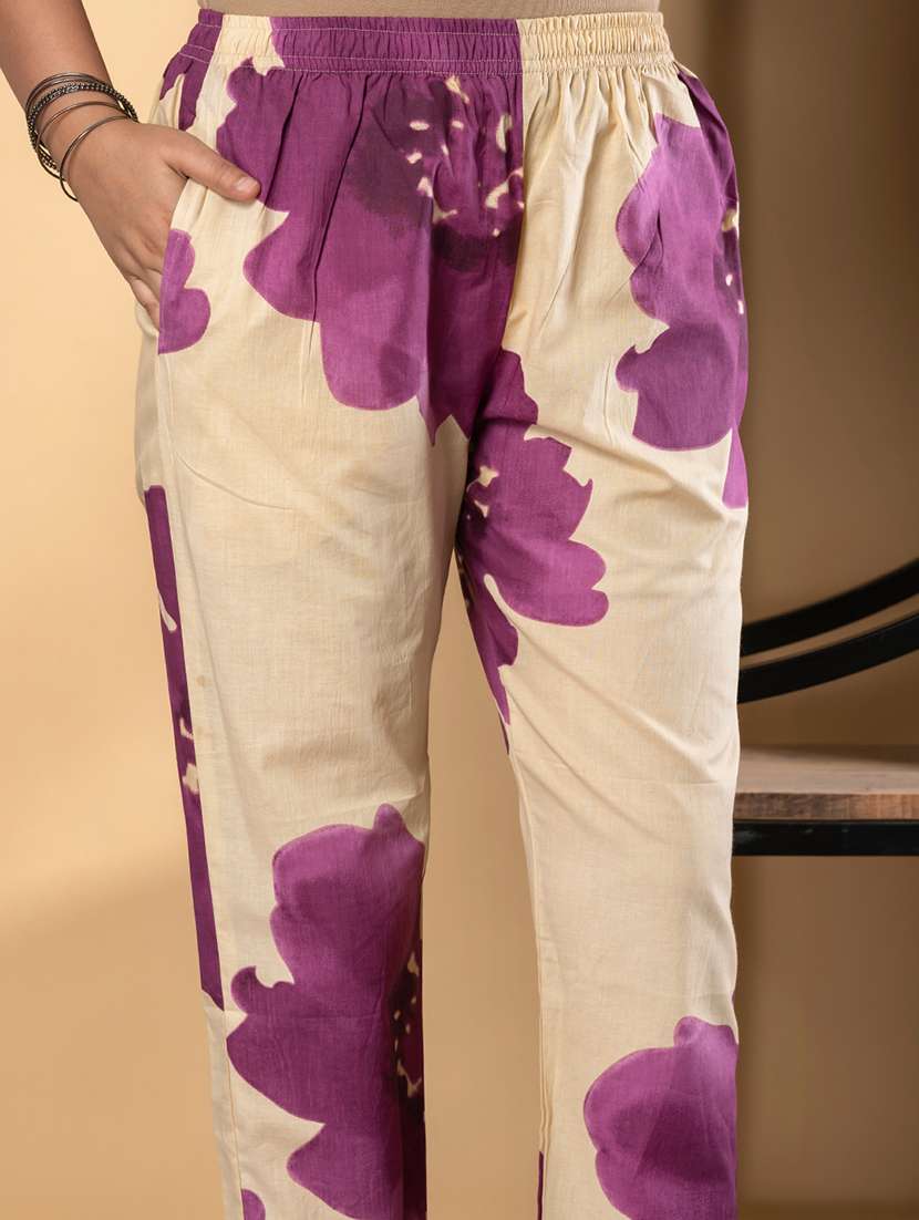 magenta cotton suit  set - 22058514 -  Standard Image - 5