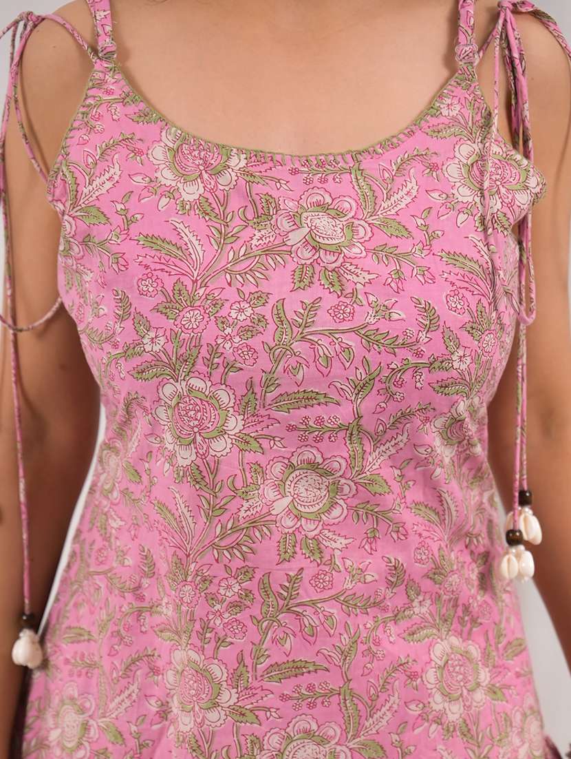 pink cotton suit  set - 22058522 -  Standard Image - 5