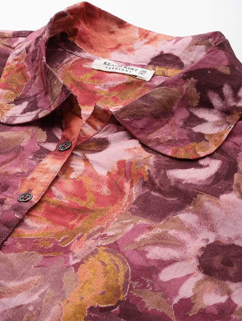 women floral print tunic and palazzo co-ord set - 22058557 -  Standard Image - 5