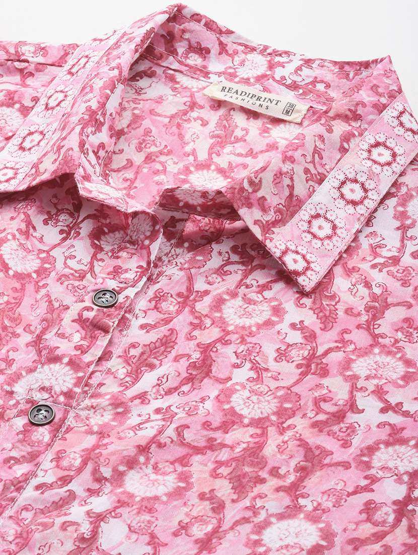 women floral print shirt and trouser co-ord set - 22058558 - Standard Image - 5