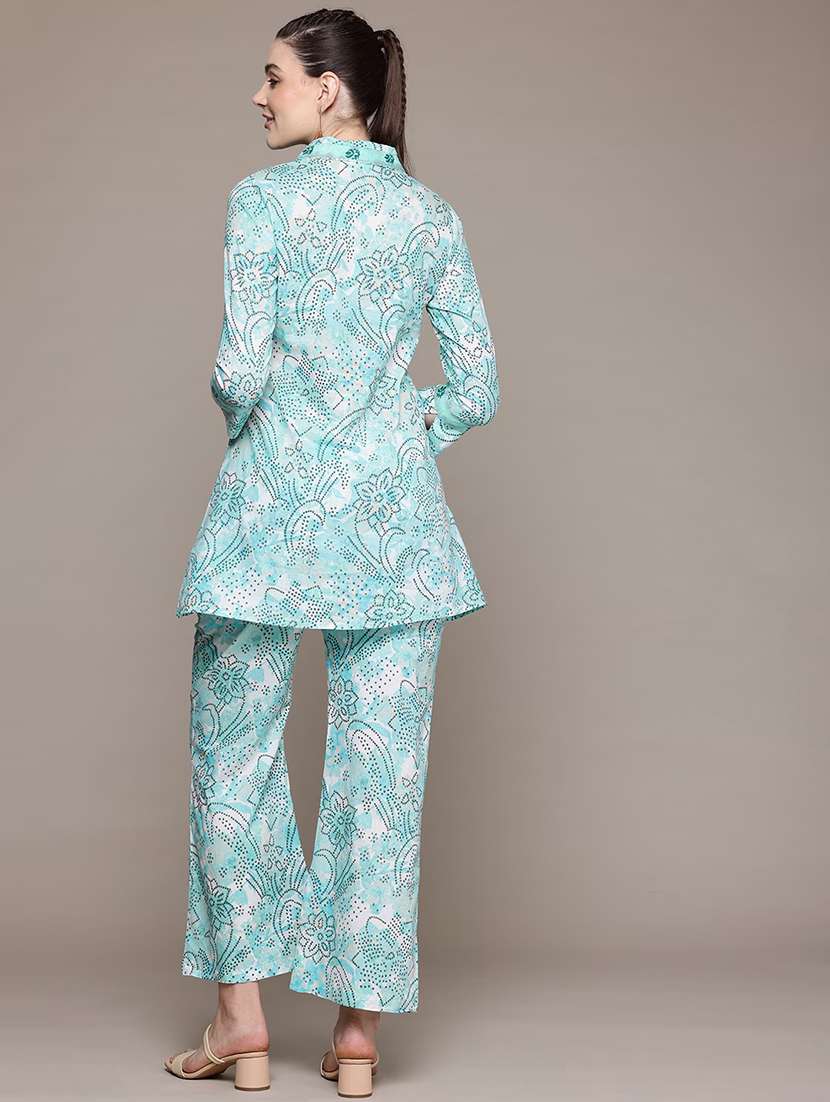 women floral print shirt and trouser co-ord set - 22058560 -  Standard Image - 3