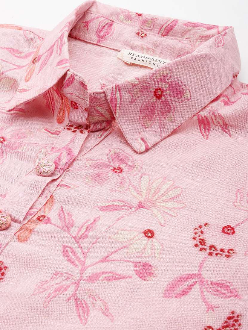 women floral print shirt and trouser co-ord set - 22058562 -  Standard Image - 5