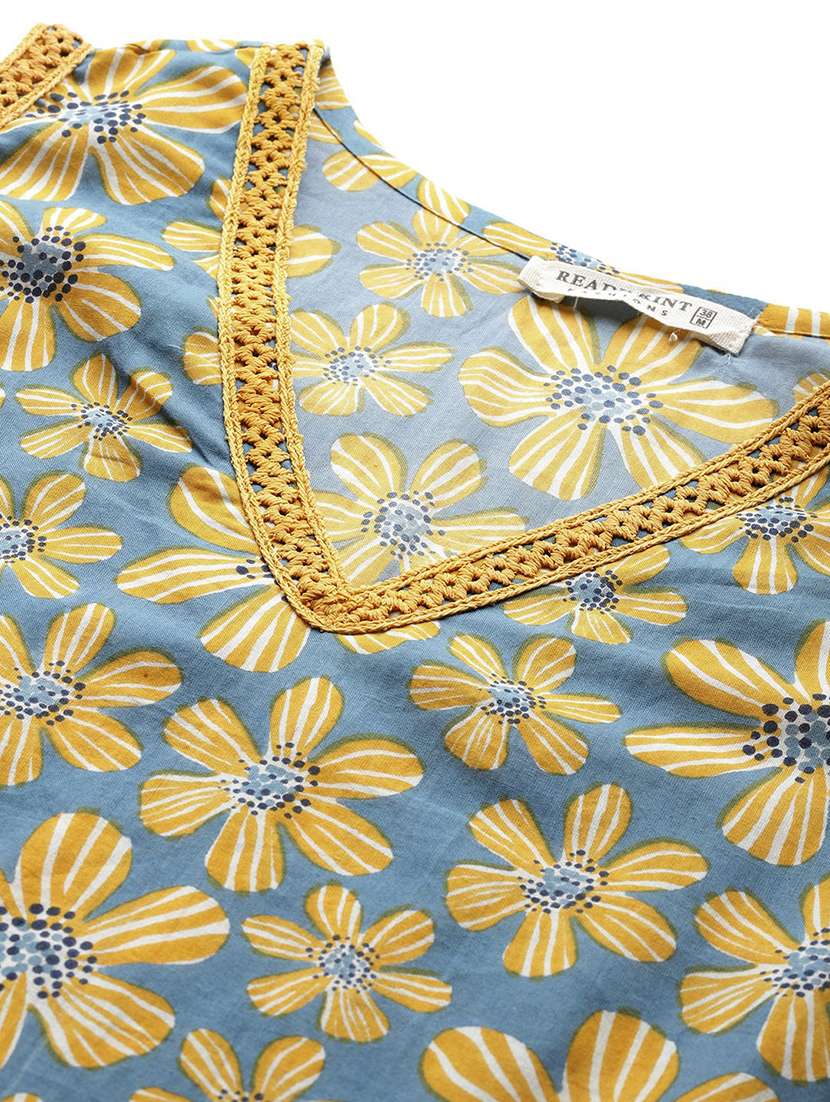 women printed sleeveless ethnic co-ord set - 22058599 -  Standard Image - 5