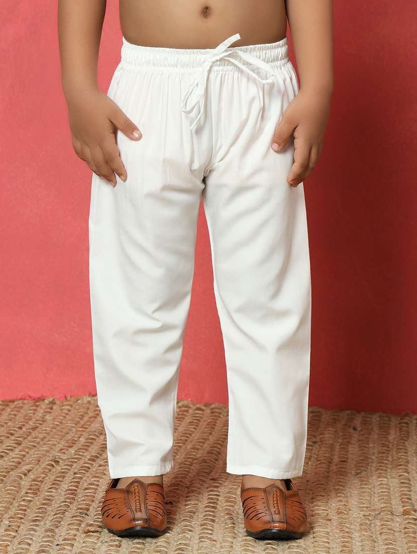 boys printed mandarin collar kurta pyjama set - 22058605 - Standard Image - 5