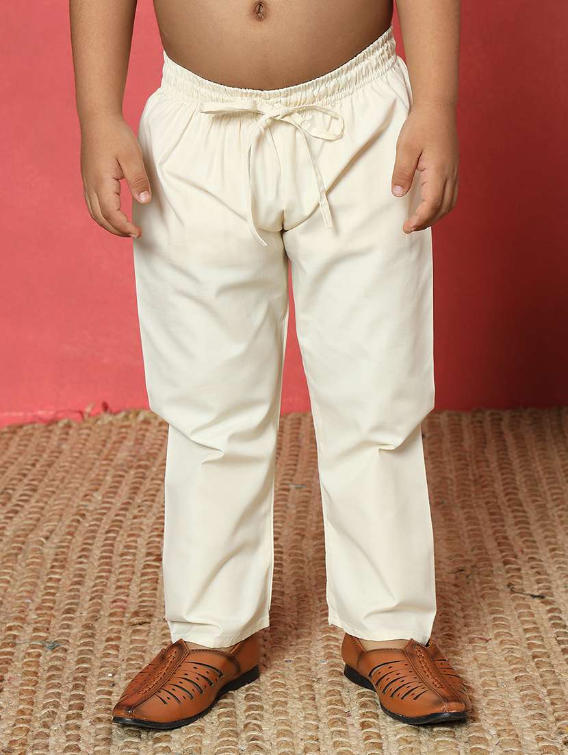 boys printed mandarin collar kurta pyjama set - 22058607 - Standard Image - 5