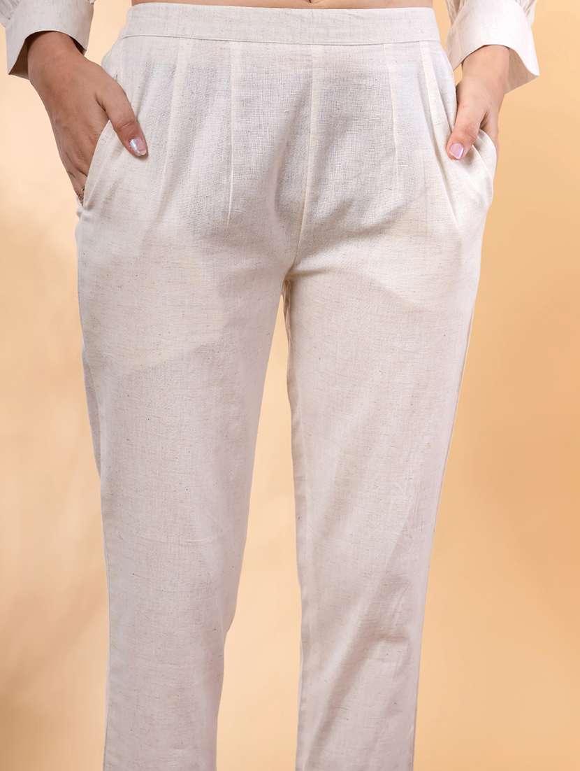 women three quarter sleeve regular fit ethnic co-ord set - 22058649 -  Standard Image - 5