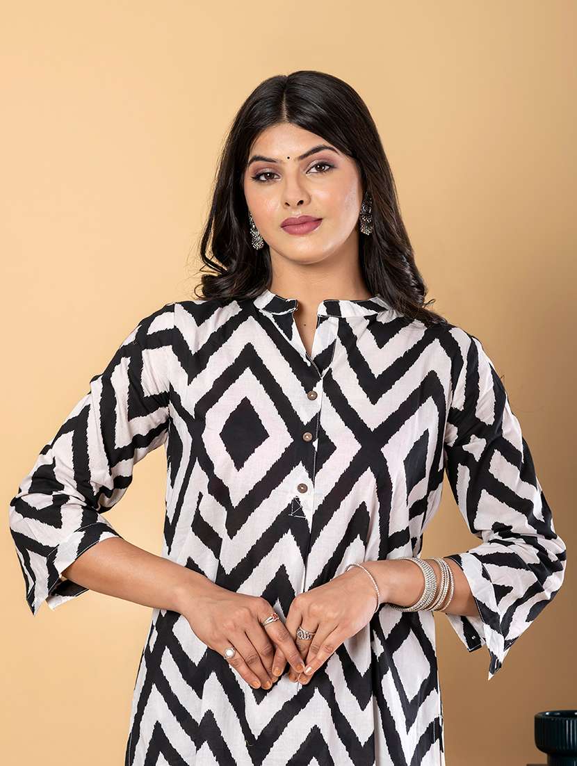 black cotton coord set - 22058670 - Standard Image - 5