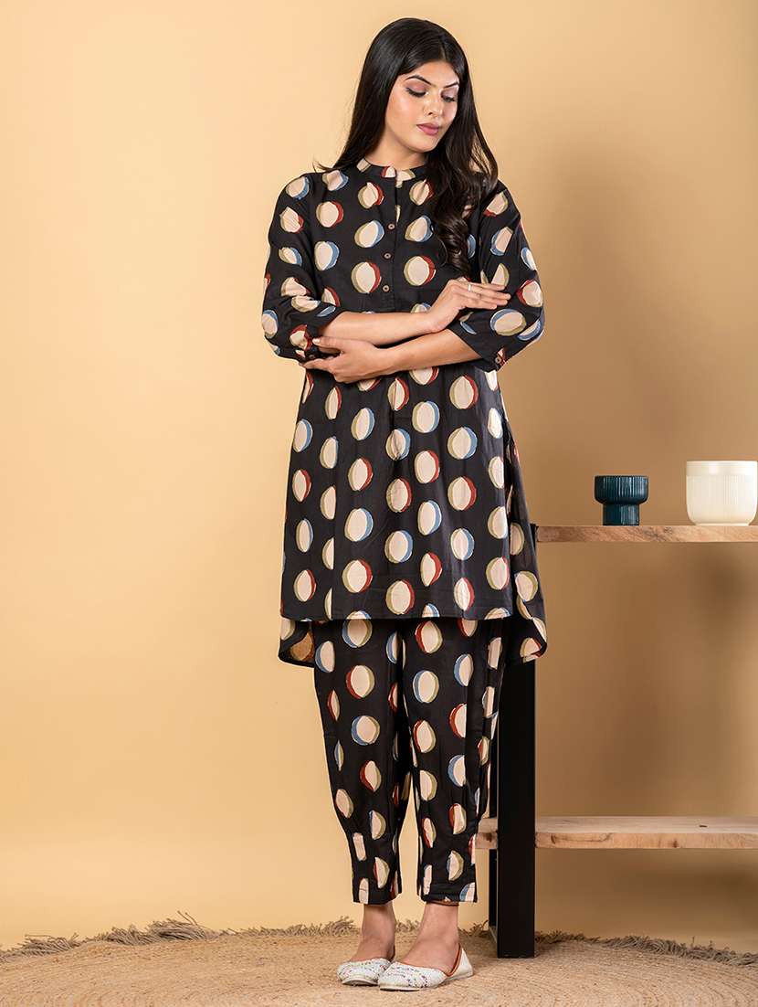 black cotton coord set