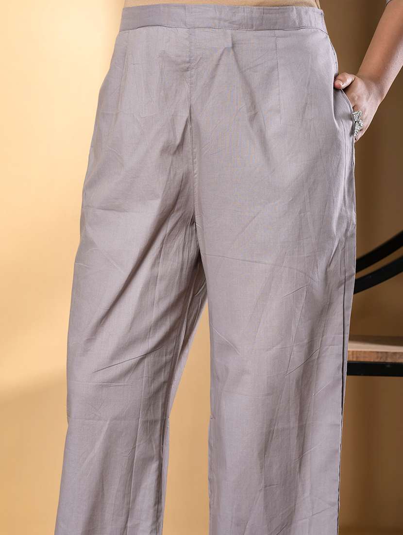 women three quarter sleeve regular fit ethnic co-ord set - 22058686 -  Standard Image - 5