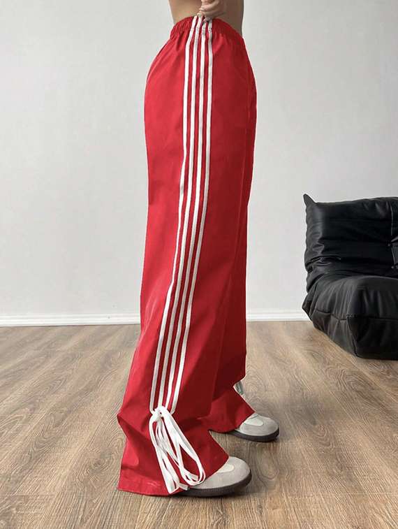 women tapered high rise wide leg trouser - 22058708 -  Standard Image - 5