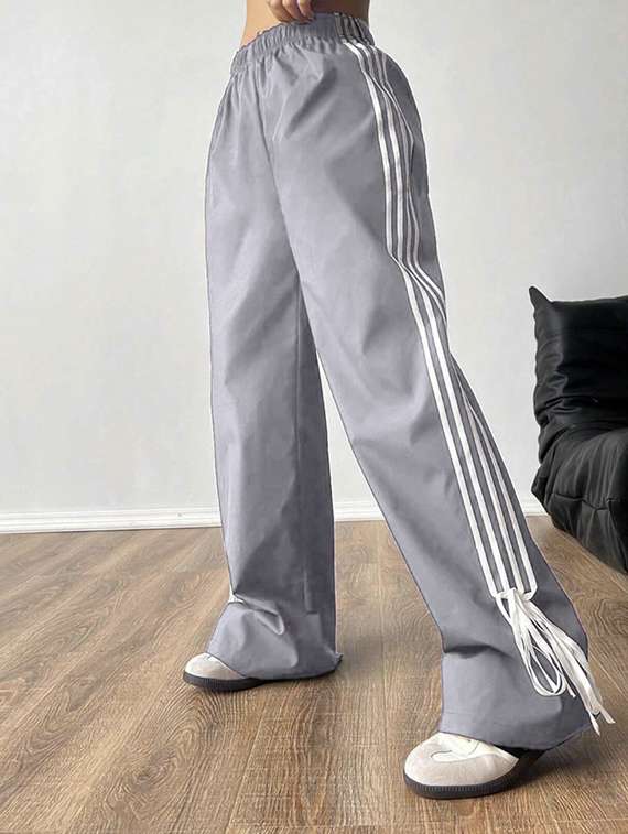 women tapered high rise wide leg trouser - 22058710 - Standard Image - 5